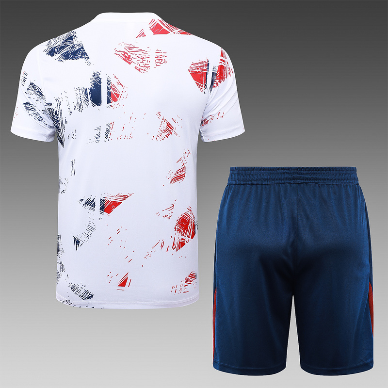 24/25 Paris White Training Set Shirt and Shorts