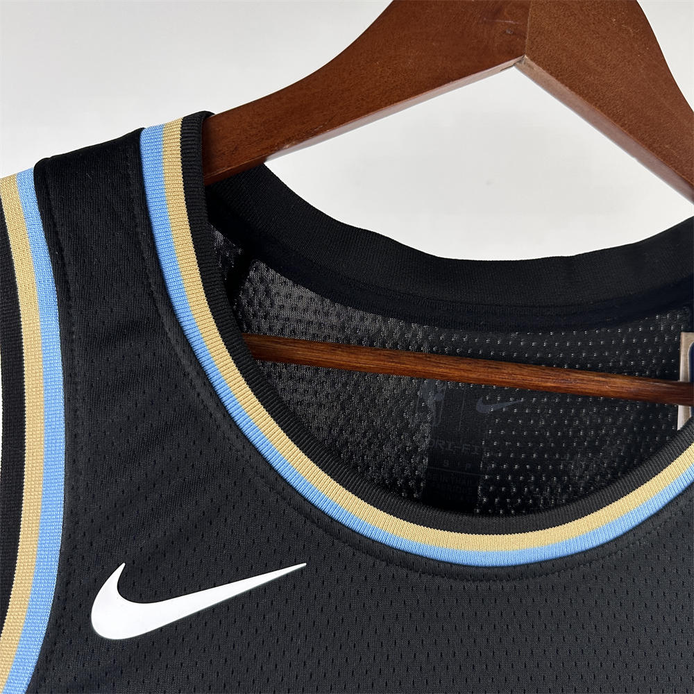 NBA Altanta Hawks 2024 Round Neck City Edition Black Jersey YOUNG#11 S-XXL
