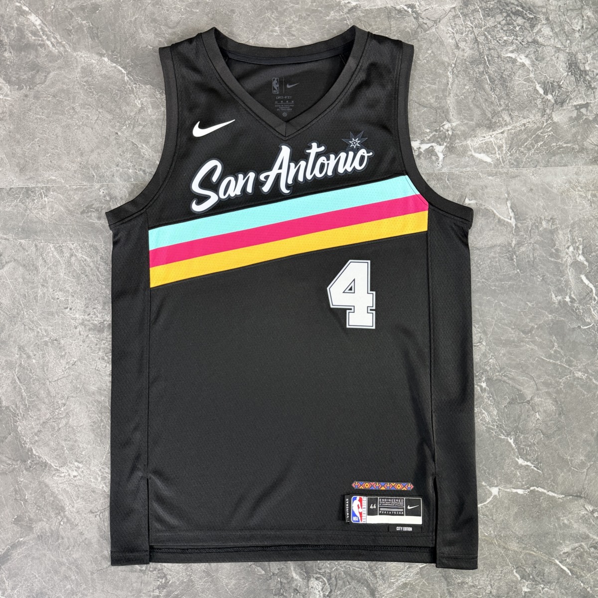 NBA San Antonio Spurs 2026 City Edition Black jersey FOX#4
