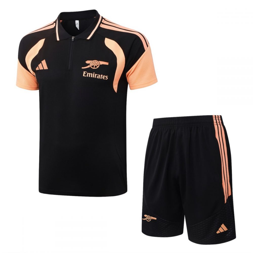 2026 Arsenal Black Training Set Shirt and Shorts
