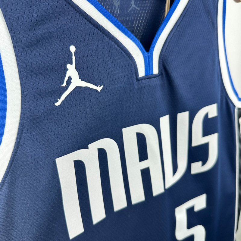 NBA Dallas Mavericks V-Neck Royal Blue Jersey RUSSELL#5 S-XXL