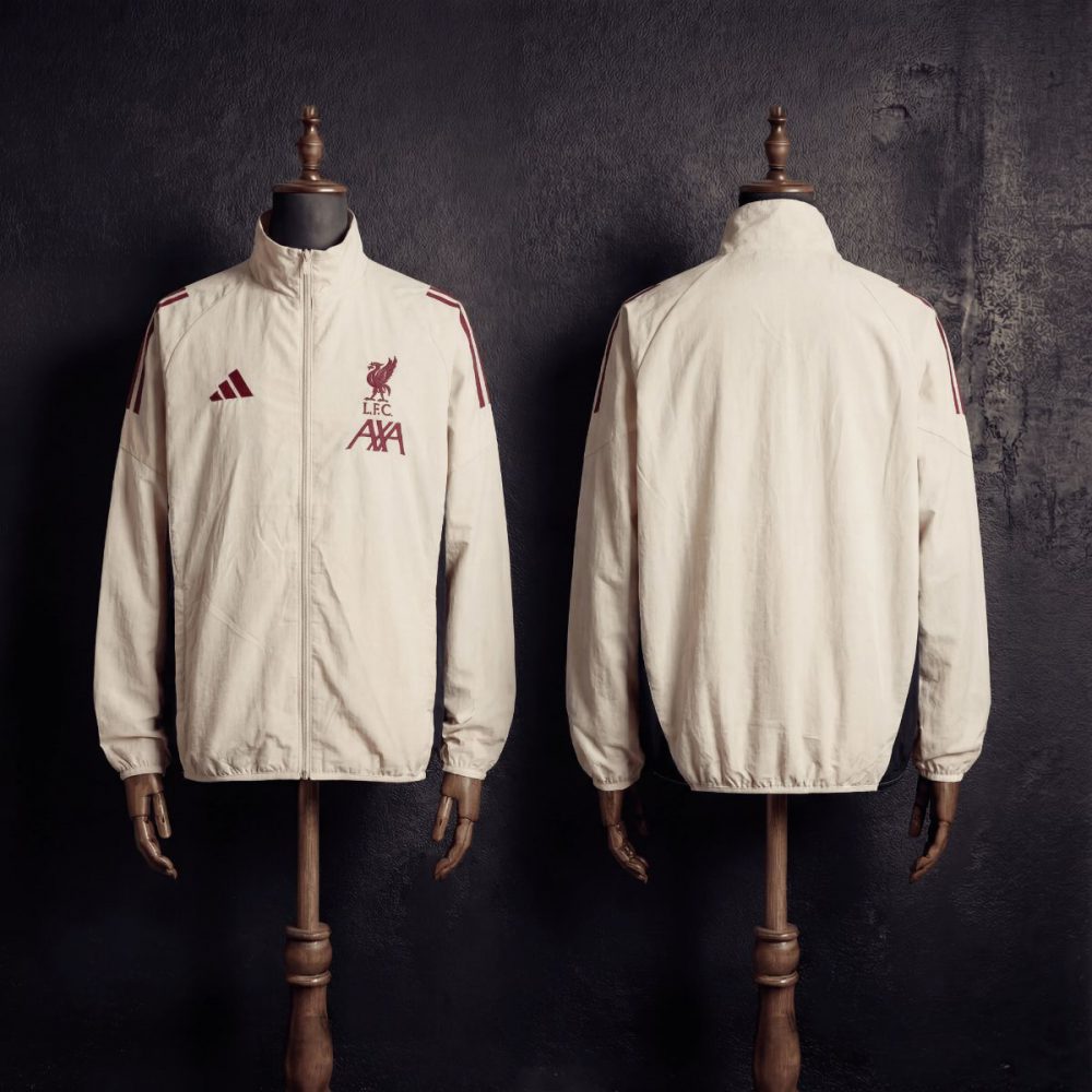 2026 Liverpool Beige Jacket Windbreaker Sport Unifom