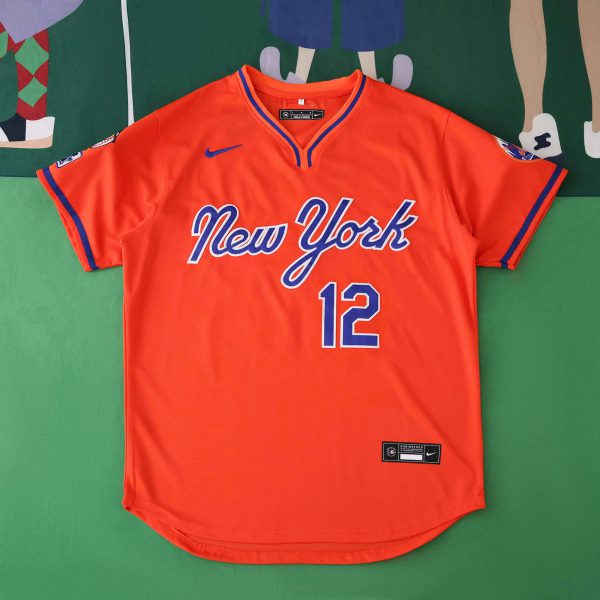 MLB 2025 New York Mets Orange Jersey