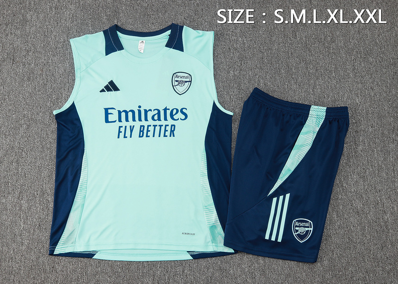 24/25 Arsenal Light green Training Set Shirt and Shorts