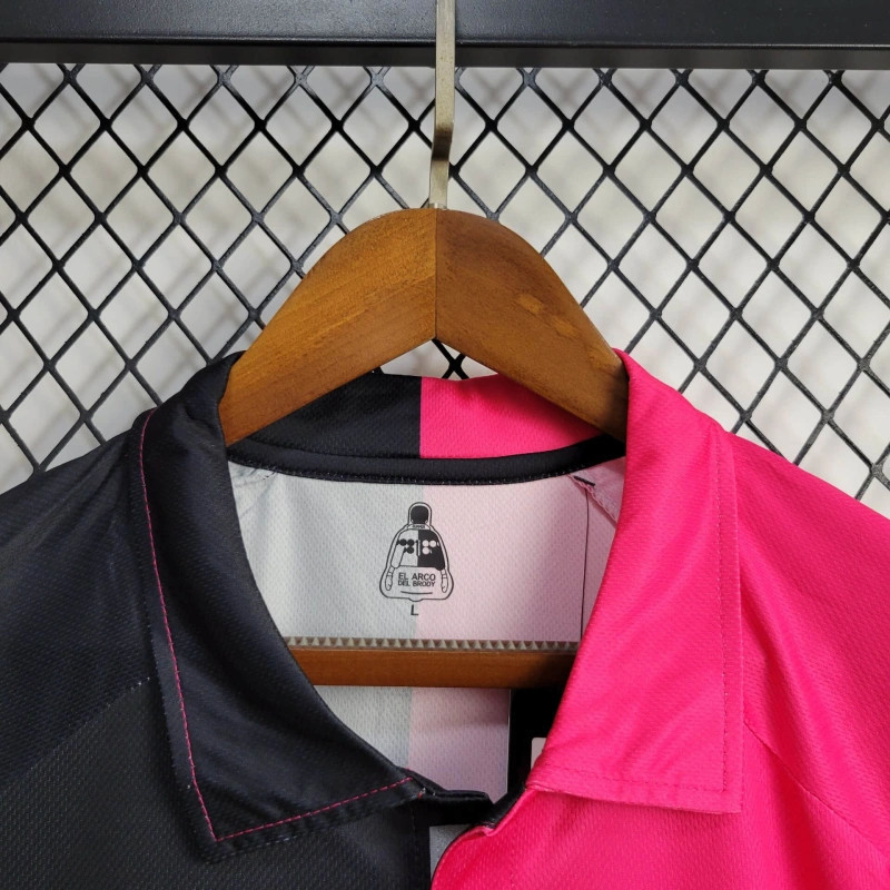Retro Mexico 1998 World Cup Goalkeeper Pink and Black jersey Fan Version J.CAMPOS Number 1