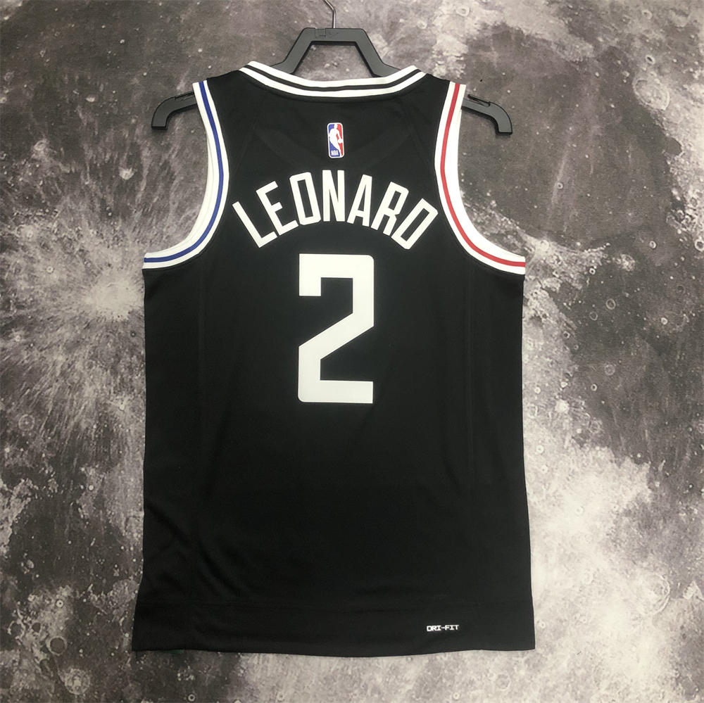 NBA Los Angeles Clippers V-Neck Black Jersey S-XXL