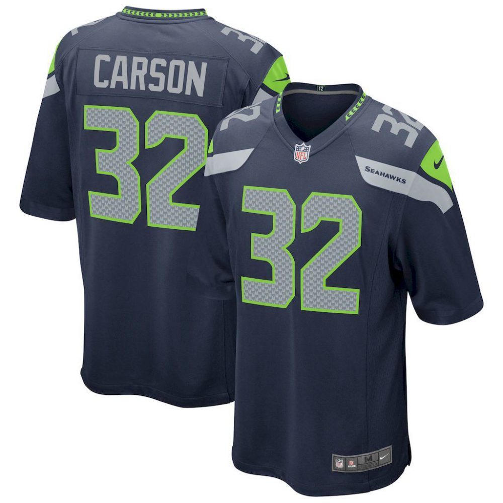 NFL Seattle seahawks Jeysey CARSON #32