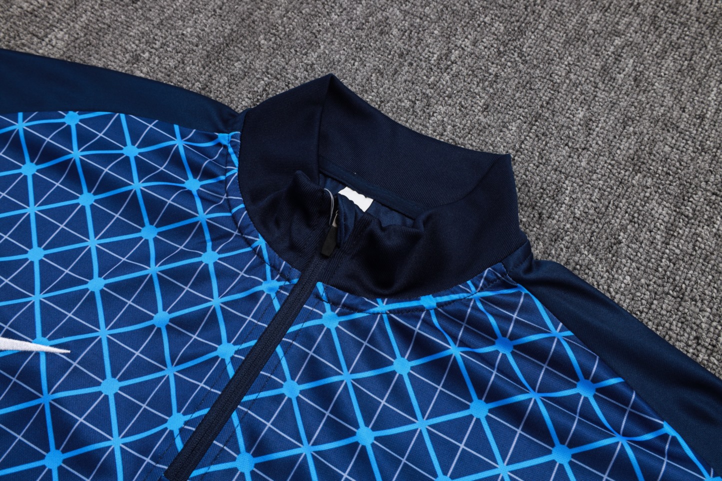 202526 Paris royal blue Long-sleeved half-pull training kit Football team kit
