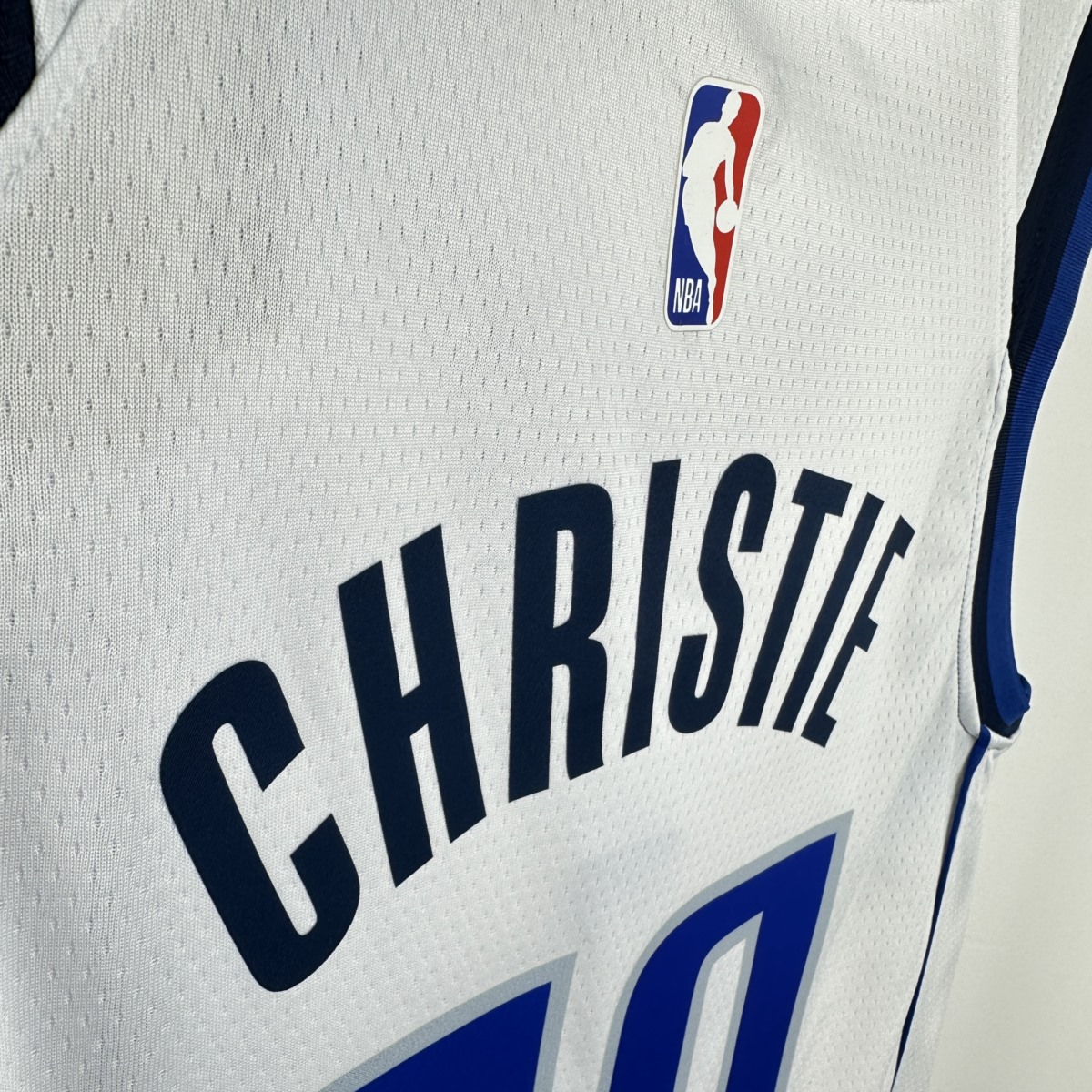 NBA Dallas Mavericks V-Neck White Jersey CHRISTIE#00 1 S-XXL