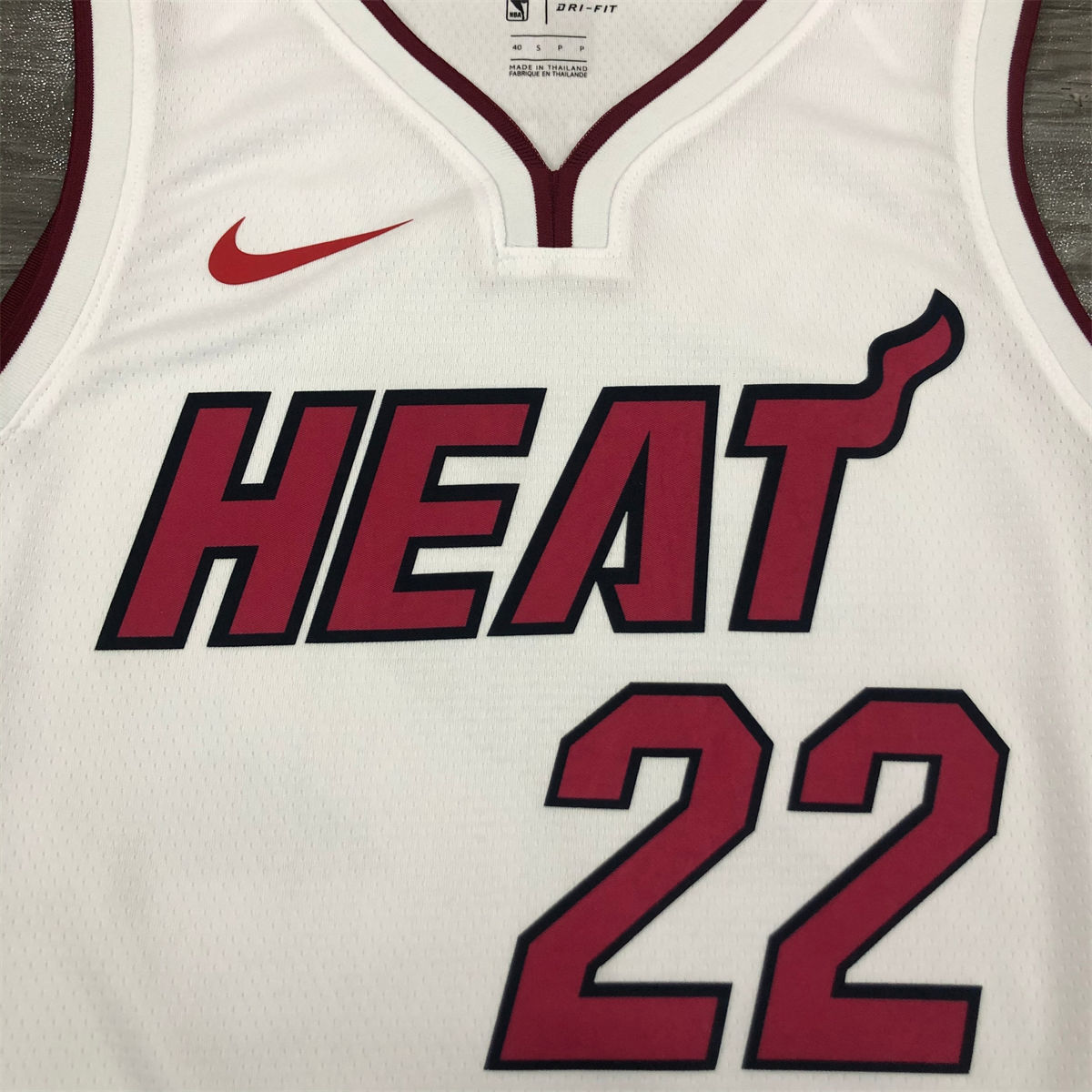 NBA Miami Hearts V-Neck White Jersey BUTLER#22 S-XXL