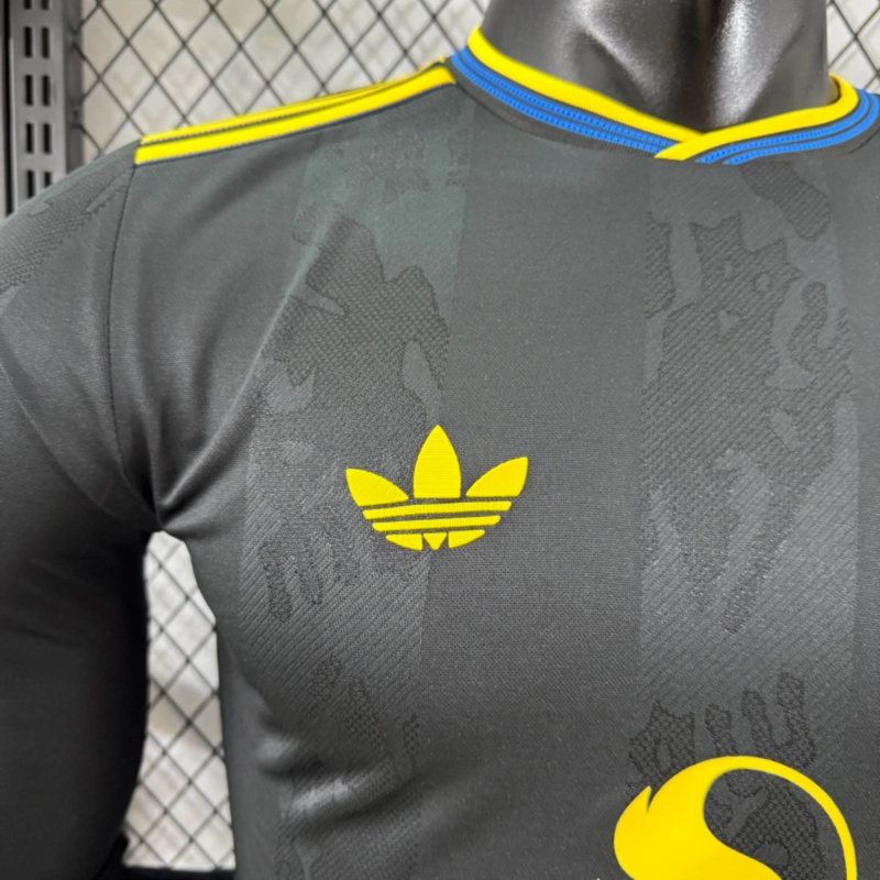 2025/26 Manchester United Second Away Long Sleeve Jersey Player Version