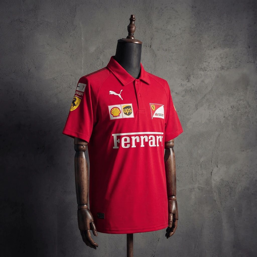 F1 Racing Scuderia Ferrari 2025 Red POLO