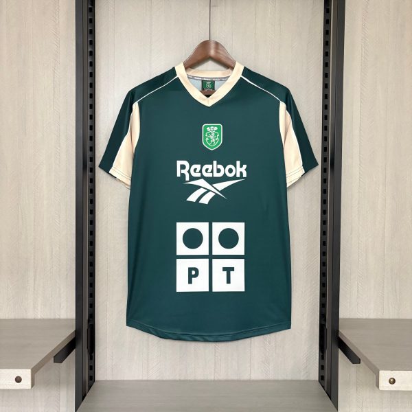 Retro Sporting Lisbon 2000/01 Green Training jersey Fan Version