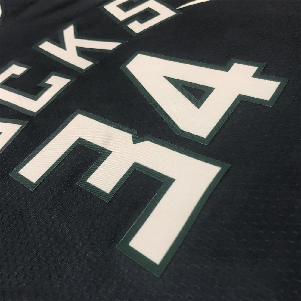 NBA Milwaukee Bucks V-Neck JORDAN Edition Black jersey ANTETOKOUNMPO#34 S-XXL