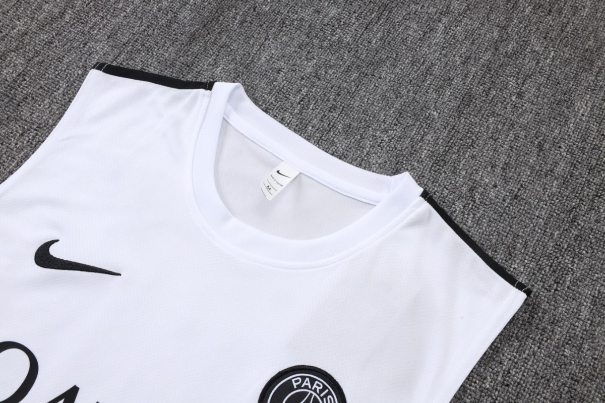 2026 PSG White Training Set Shirt and Shorts