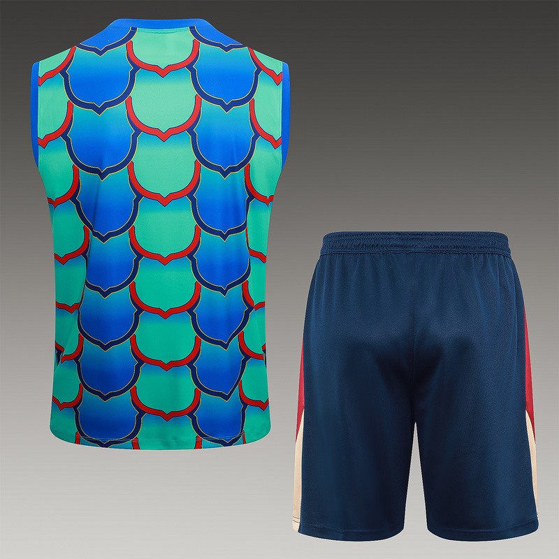 24/25 Barcelona Green Training Set Shirt and Shorts