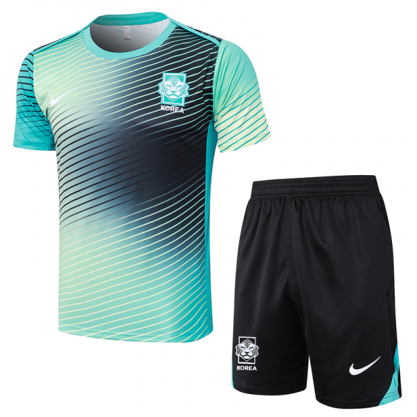 24/25 Korea Turquoise and White Training Set Shirt and Shorts