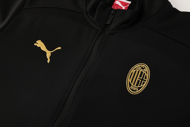 2024 AC Milan Black Red Jacket Training Suit Set Football Team Shirt Sports Fashion