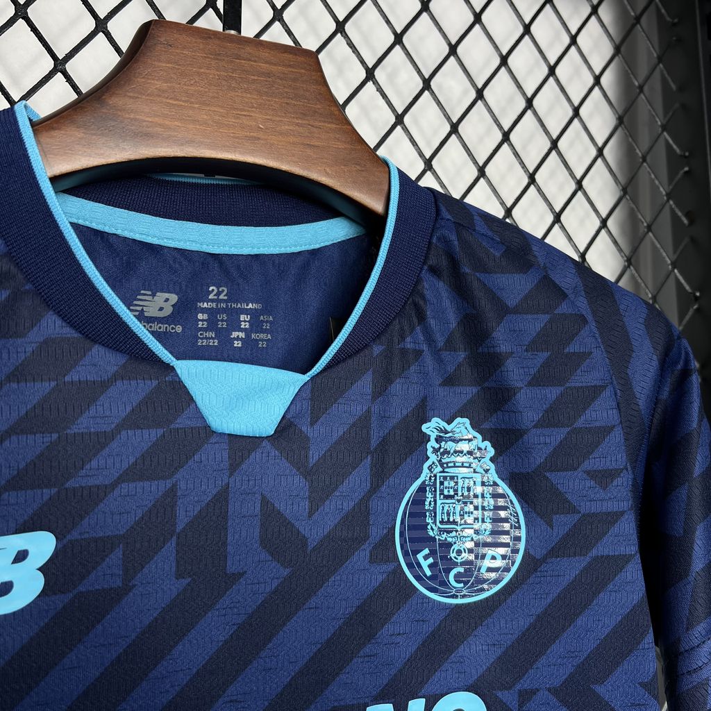 24/25 Kids Porto Third Away jersey Kid Kits Size 16-28