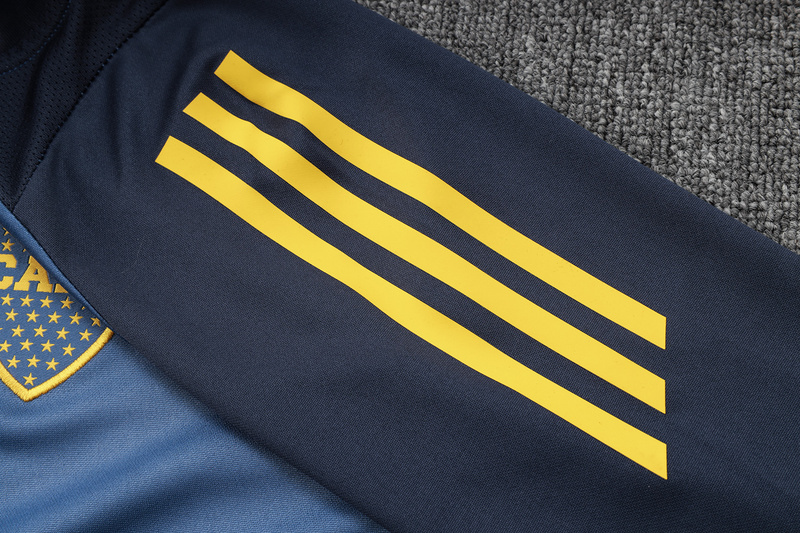 24/25 Boca Medium Blue Long-sleeved half-pull training kit Football team kit