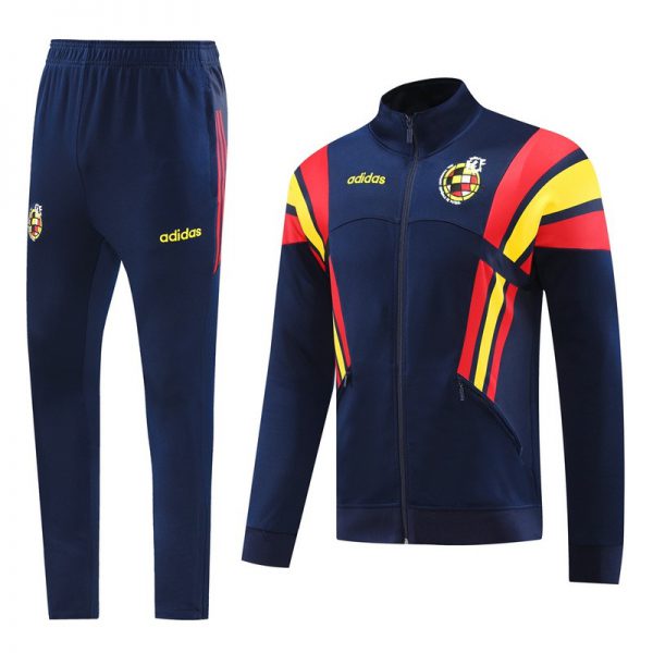 2024 Spain Royal Blue Jacket Training Suit Set Football Team Shirt Sports Fashion