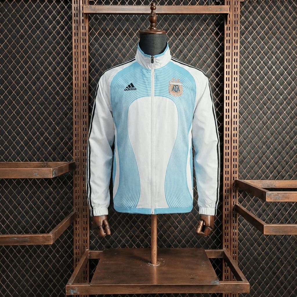 2026 Argentina White Windbreaker Sport Unifom jersey Sport Unifom