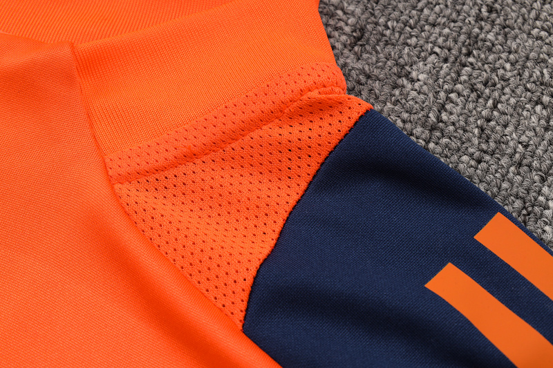 24/25 Manchester United Orange Long-sleeved half-pull training kit Football team kit