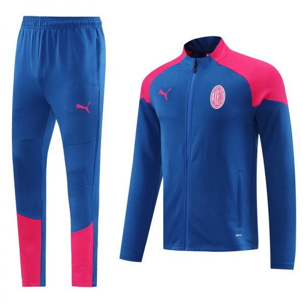2024 AC Milan Blue Jacket Training Suit Set Football Team Shirt Sports Fashion