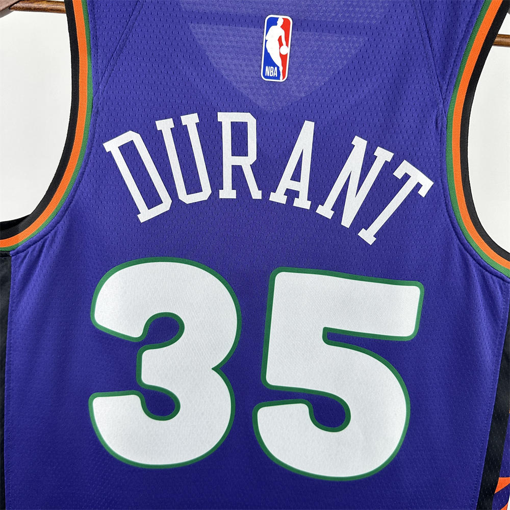 NBA Phoenix Suns 24/25 City Edition DURANT#35 Purple Jersey S-XXL
