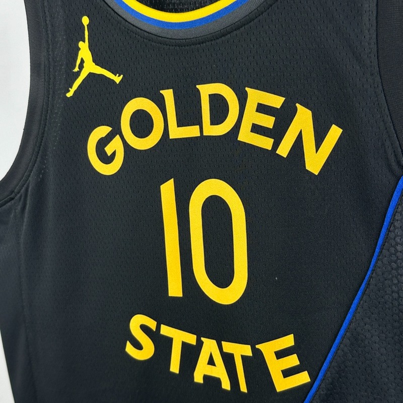 NBA 2025 Golden State Warriors Round Neck JORDAN Edition Black Jersey BUTLER Ⅲ #10 S-XXL