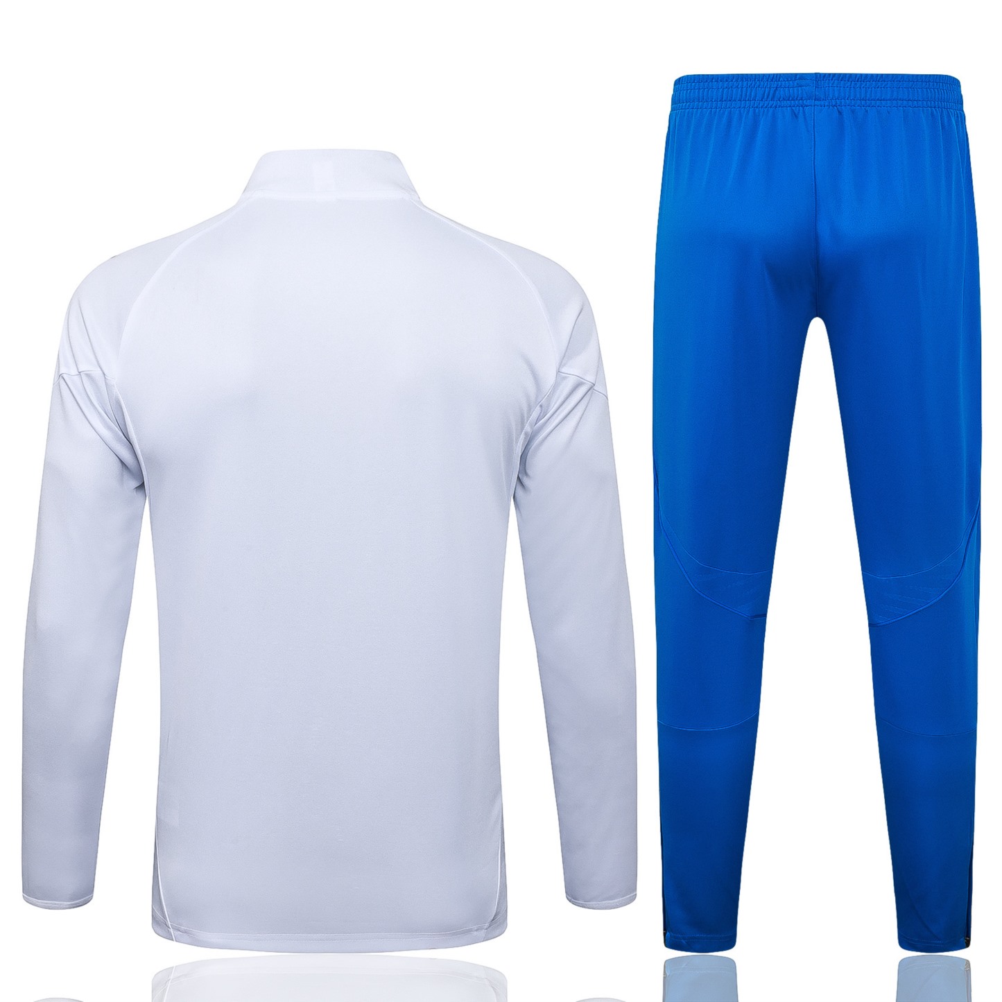 2025/26 Real Madrid white Jacket Training Suit Set Football Team Shirt Sports Fashion