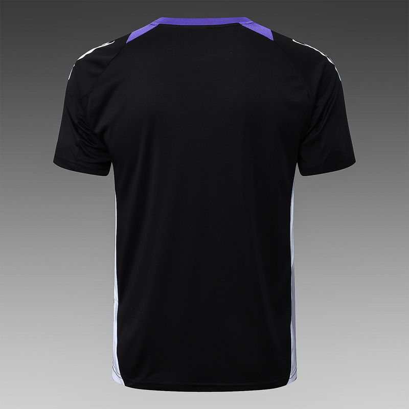 24/25 Real Madrid Black Training Set Shirt and Shorts