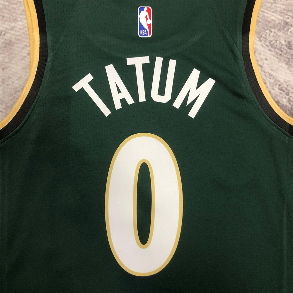 NBA Boston Celtics Round neck Deep Green Jersey Tatum#0 S-XXL