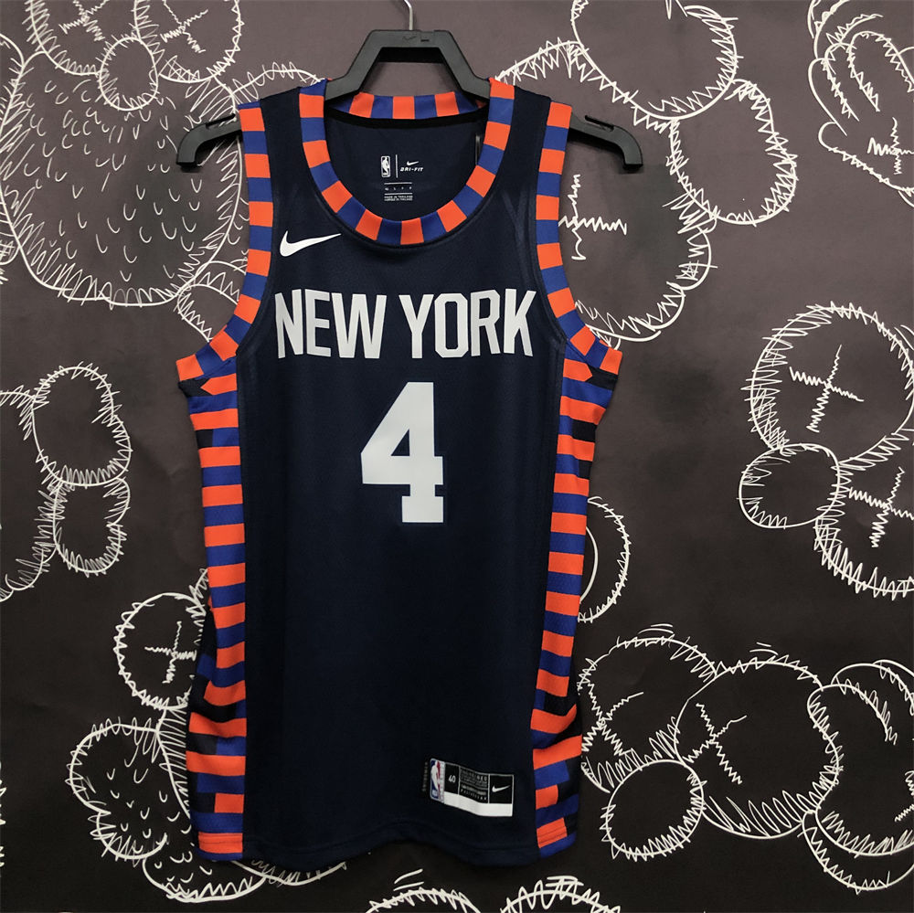 NBA New York Knicks Round Neck Black jersey S-XXL