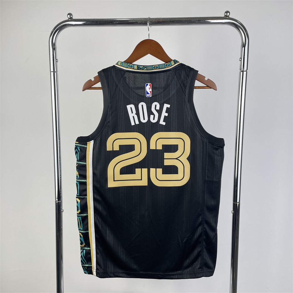 NBA Memphis Grizzies V-Neck Black Jersey RODE#23 S-XXL