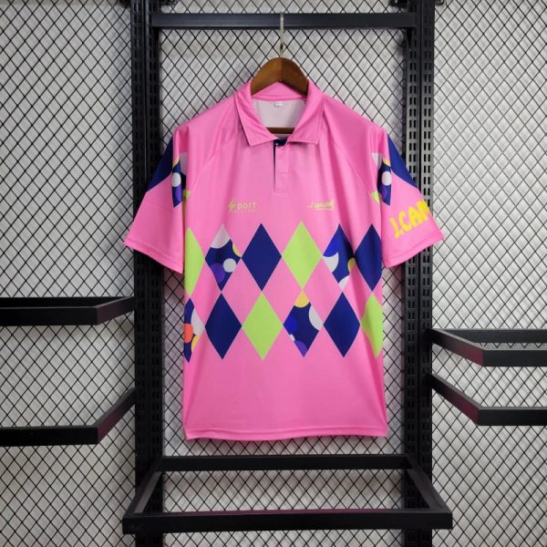 Retro Mexico 1995 Goalkeeper Pink jersey Fan Version J.CAMPOS Number 1