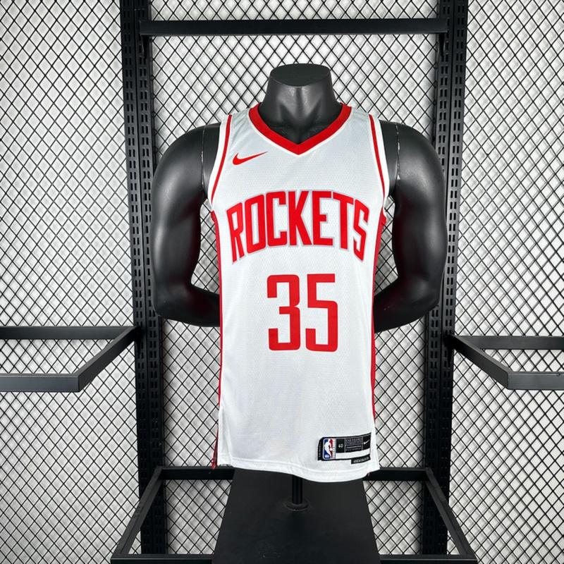 NBA Houston Rockets V-Neck White Jersey DURANT#35 S-XXL
