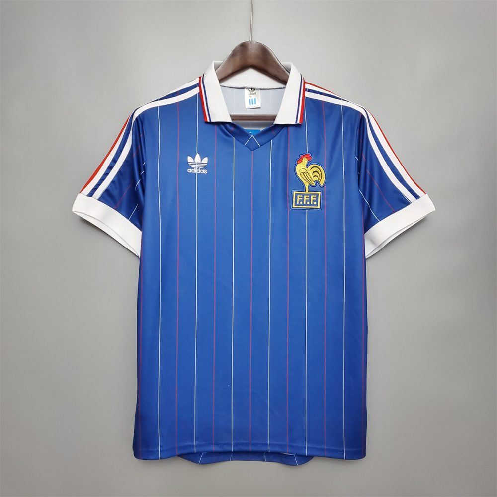 Retro France 1982 Home jersey Fan Version