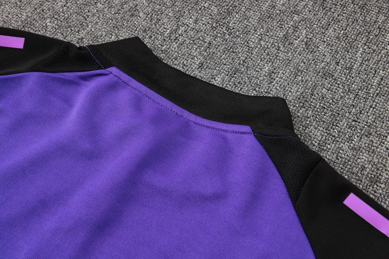 24/25 Germany Purple Long-sleeved half-pull training kit Football team kit