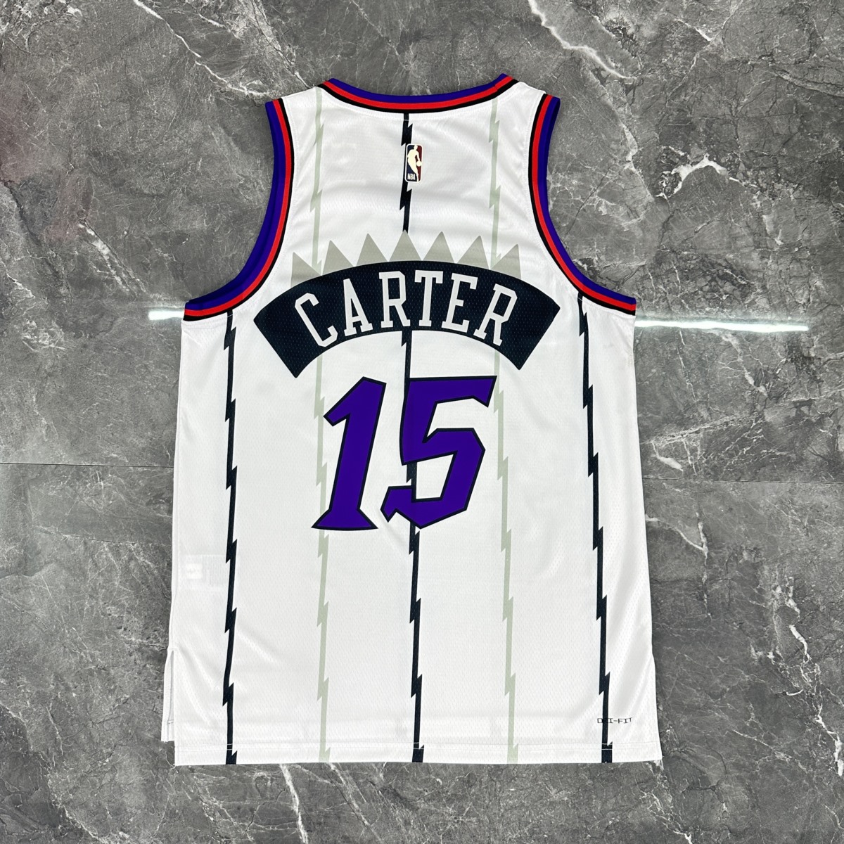 NBA Toronto Raptors Round Neck White CARTER#15 jersey S-XXL
