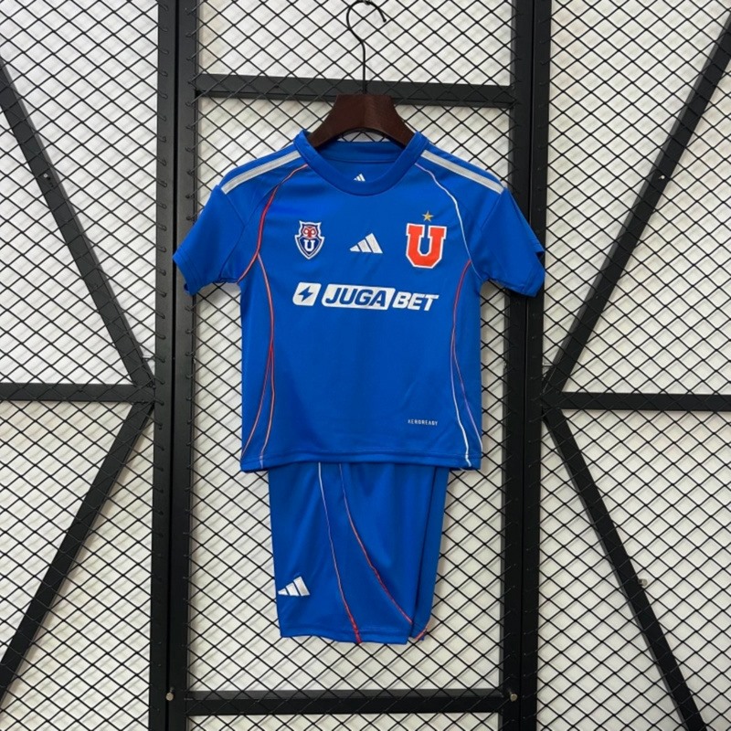 25/26 KIDS Universidad de Chile Home jersey Kid Kits Size 16-28