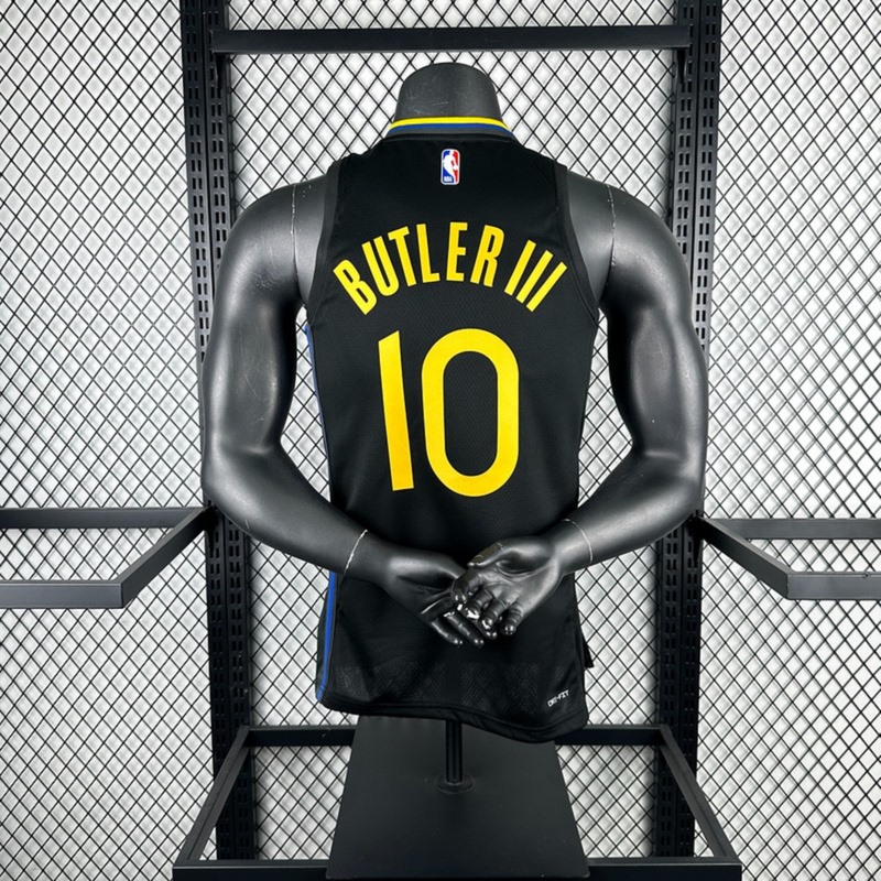 NBA 2025 Golden State Warriors Round Neck JORDAN Edition Black Jersey BUTLER Ⅲ #10 S-XXL