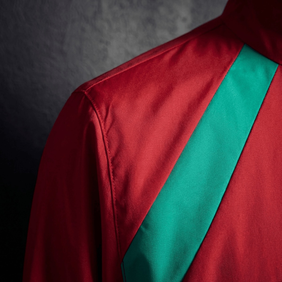 2026 Morocce Red and Green Reversible Windbreaker Sport Unifom