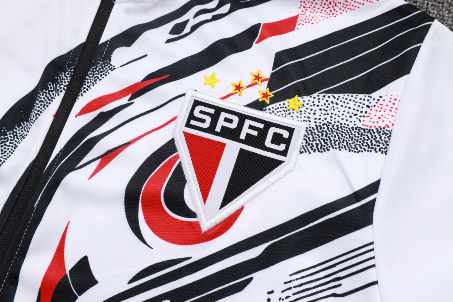 2025/26 Sao Paulo white Jacket Training Suit Set Football Team Shirt Sports Fashion