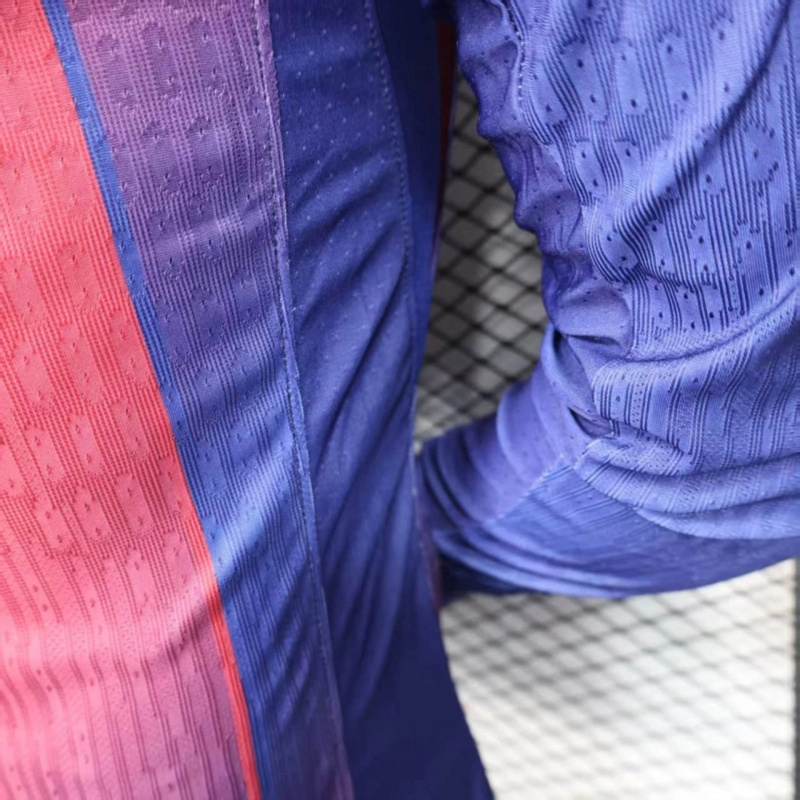 2025/26 Barcelona Home Long Sleeve Jersey Player Version