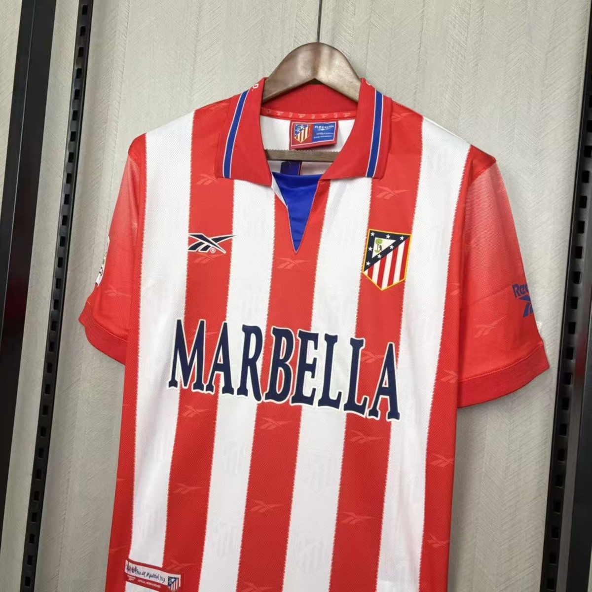 Retro Atletico Madrid 1998/99 Home Jersey Fan Version
