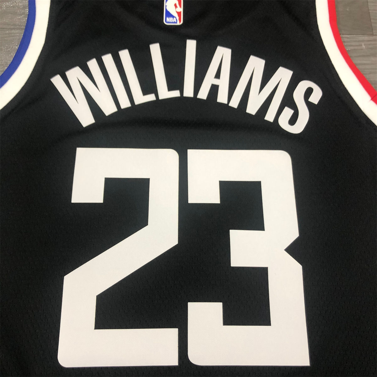 NBA Los Angeles Clippers V-Neck Black Jersey WILLIAMS#23 S-XXL