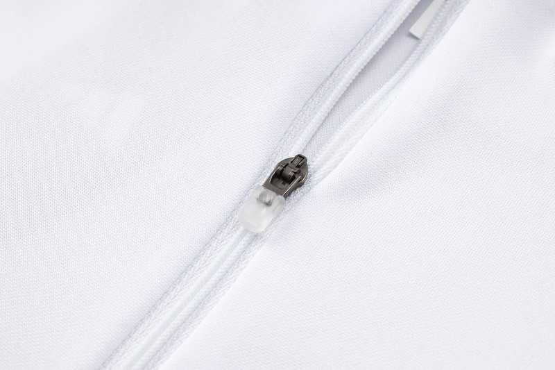 24/25 Real Madrid White Long-sleeved half-pull training kit Football team kit