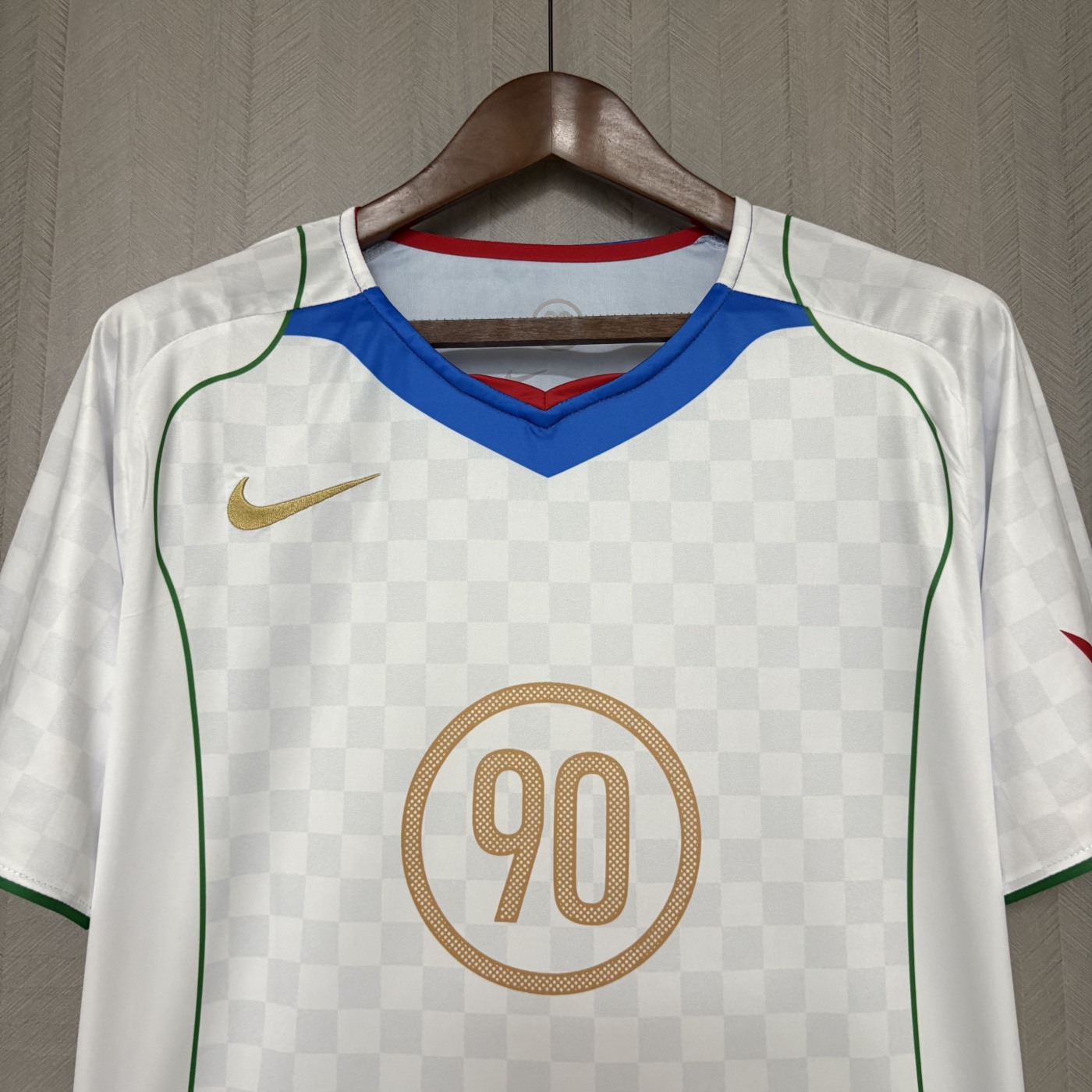 2025 Nike T90 jersey White and Blue Fan version