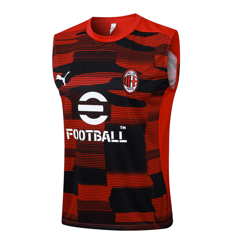 24/25 AC Milan Red Black Training Set Shirt and Shorts